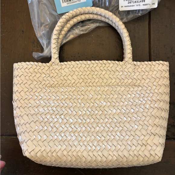 NWT Madewell Hand Woven Mini Tote Bag - Picture 5 of 11